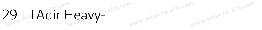 29 LTAdir Heavy字体转换